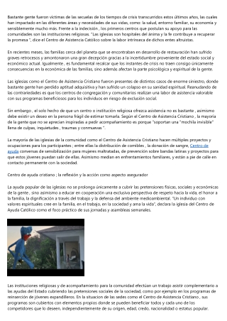 Las Religiones Y La Ayuda