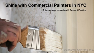 Shine with commercial painters in NYC