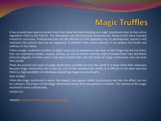 Magic Truffles