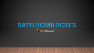 Bath bomb boxes