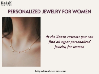 Personalized Jewelry for Women and Men