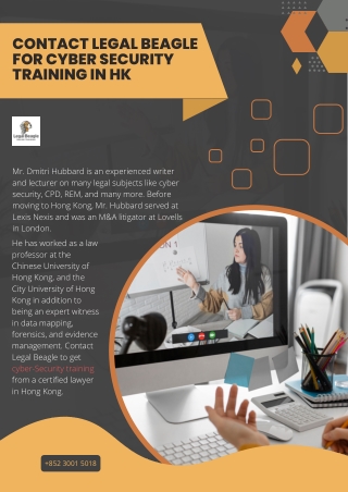 Contact Legal Beagle for Cyber Security Training in HK