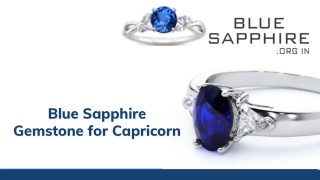 Blue Sapphire Gemstone for Capricorn