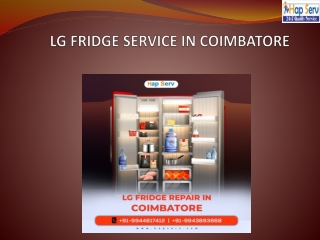 LG Fridge Service in Coimbatore - 20.07.2022
