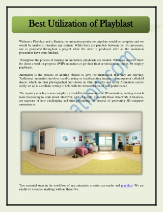 Best Utilization of Playblast