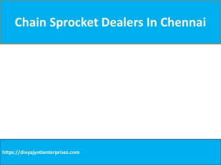 Chain Sprocket Dealers In Chennai