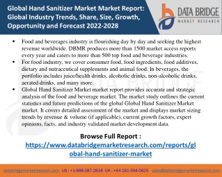 Global Hand Sanitizer Market