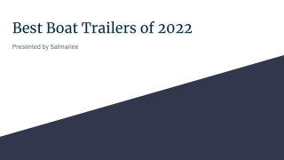 Best Boat Trailers of 2022