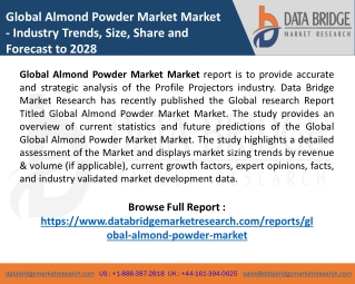 Global Almond Powder Market