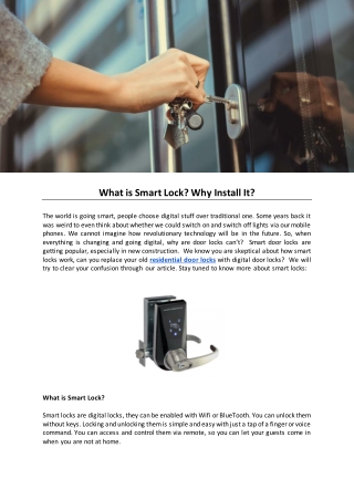 What is Smart Lock