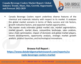 Canada Beverage Coolers Market