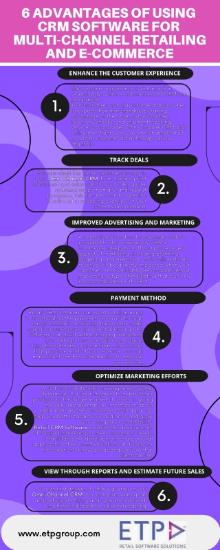 6 Advantages of using CRM software for multi channel retailing and e-Commerce