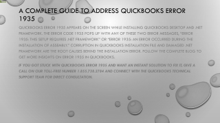 Easy method to resolve QuickBooks Error 1935