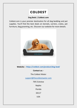 Dog Beds  Coldest.com