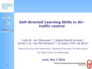 Self-directed Learning Skills in Air-traffic control