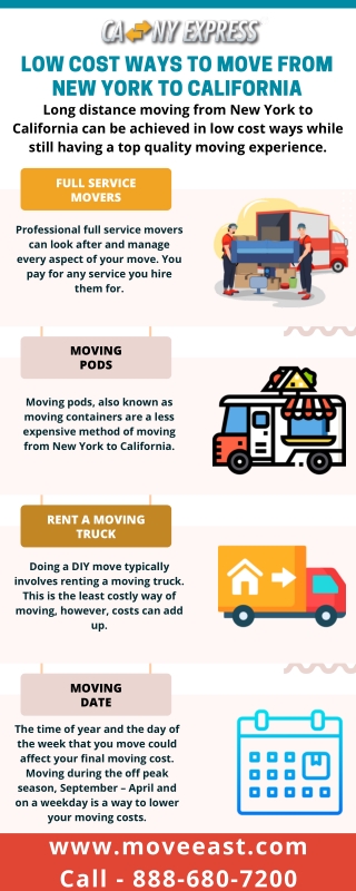 Low Cost Ways to Move From New York to California