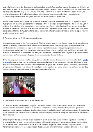¿Por el hecho de que debes buscar ayuda en un centro cristiano?