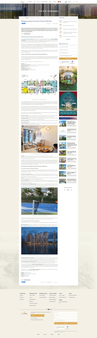 Không gian sống hoàn mỹ tại Aqua 3 Vinhomes Golden River - vinhomes.vn