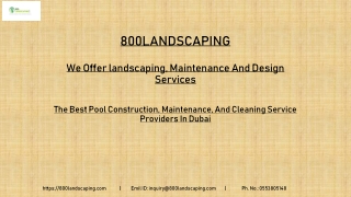 The Best Pool Construction, Maintenance, And Cleaning Service Providers In Dubai