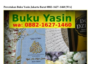 Percetakan Buku Yasin Jakarta Barat ౦88ᒿ-lϬᒿ7-l4Ϭ౦[WA]