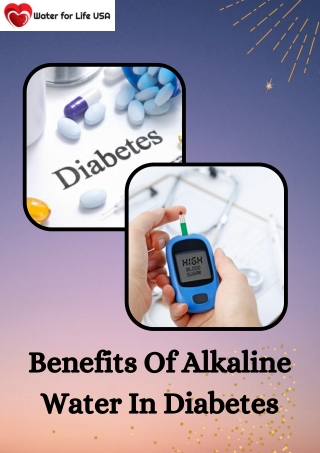 Benefits Of Alkaline Water In Diabetes