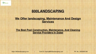 The Best Pool Construction, Maintenance, And Cleaning Service Providers In Dubai