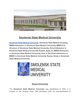 Smolensk State Medical University