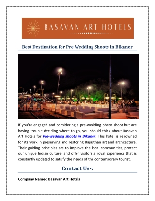 Best Destination for Pre Wedding Shoots in Bikaner