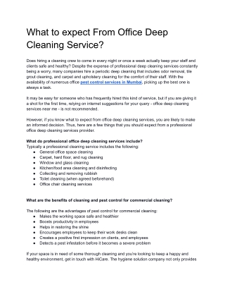 What to expect From Office Deep Cleaning Service_.docx