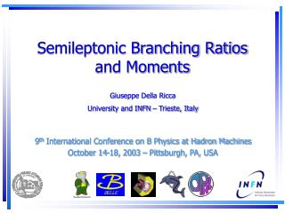 Semileptonic Branching Ratios and Moments
