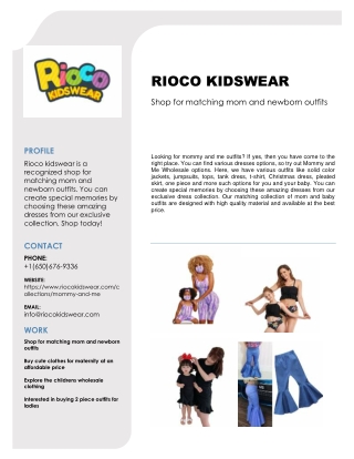 Shop for matching mom and newborn outfits