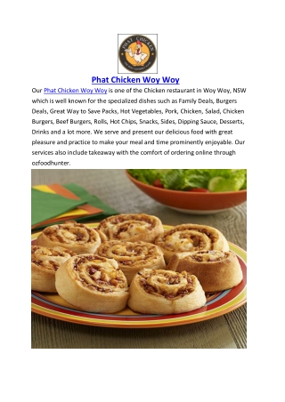 5% off - Phat Chicken Woy Woy Takeaway Menu, NSW