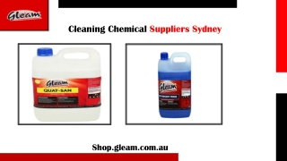 Cleaning chemical suppliers Sydney