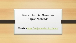 Rajesh Mehta Mumbai- RajeshMehta