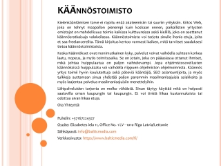 Käännöstoimisto