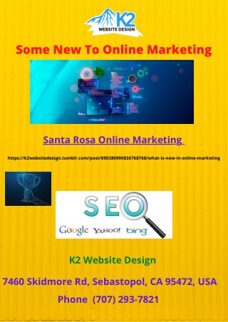 Some New To Online Marketing