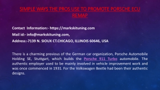 Simple Ways the Pros Use To Promote Porsche Ecu Remap