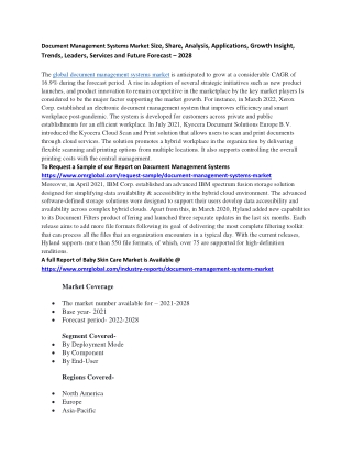 Document Management Systems Market