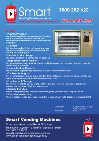 Smart vending machines for the future