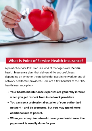 What is Point of Service Health Insurance