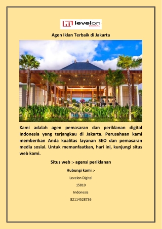 Agen Iklan Terbaik di Jakarta