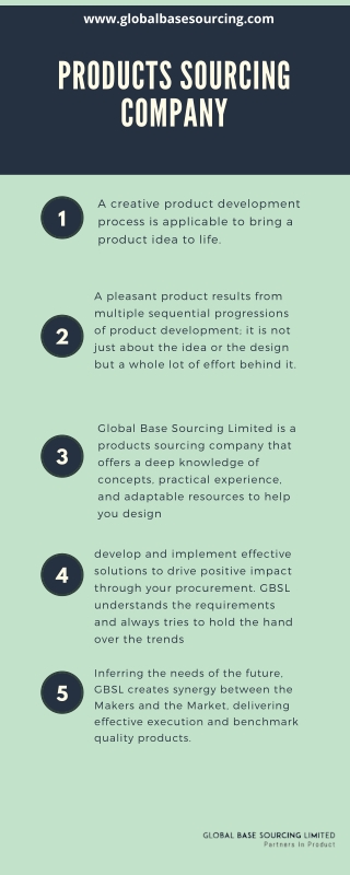 Benefits of Products Sourcing Company