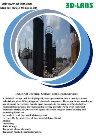 Industrial Chemical Storage Tank Design Services