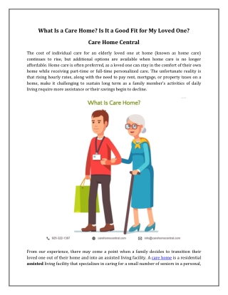 What is Care Home