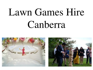 Lawn Games Hire Canberra