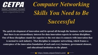 What Computer Networking Skills You Need to Be Successful?