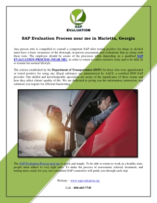 #30067 | SAP Evaluation Process near me in Georgia