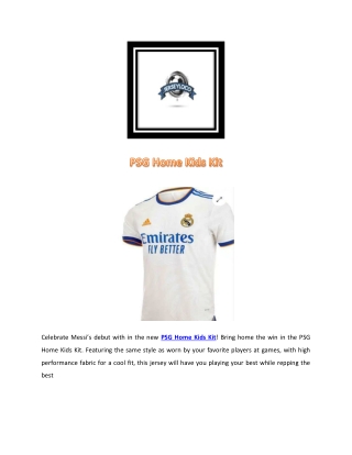 PSG Home Kids Kit