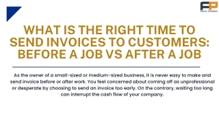What Is The Right Time To Send Invoices To Customers Before A Job Vs After A Job