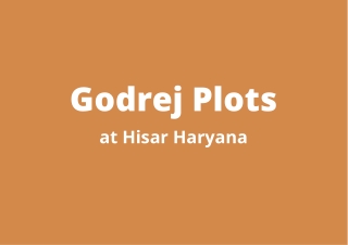 Godrej Plots Hisar Haryana | Be The Owner Of best Business Space